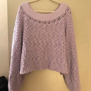 Lavender Free People sweater